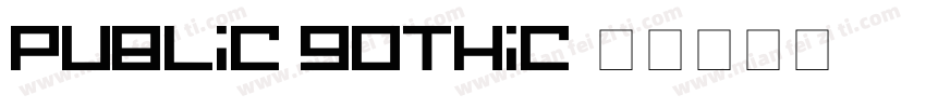 PUBLIC GOTHIC字体转换
